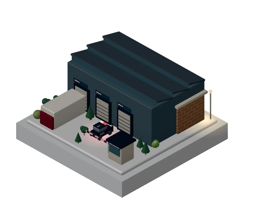 Warehouse being assessed